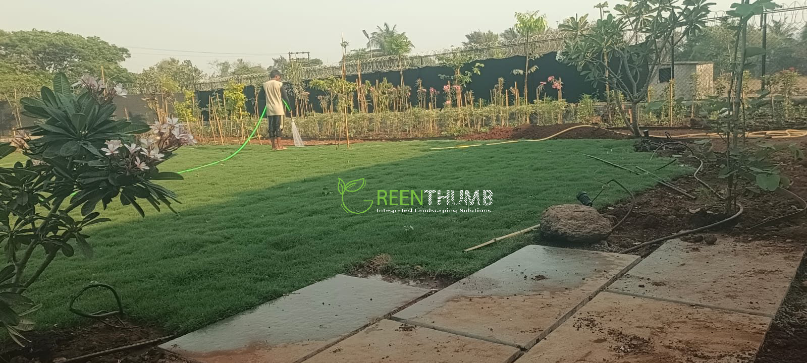 Automated irrigation system installed in Alibag
